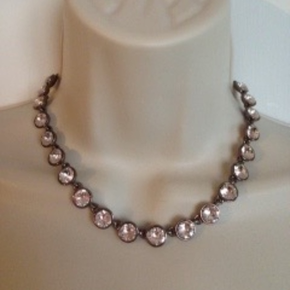 Givenchy Rose Gold-Tone Swarovski Crystal Necklace - Picture 1 of 8